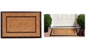 Home & More The General 2' x 3' Coir/Rubber Doormat